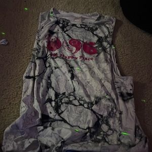 “My Happy Place” Yin Yang Sleeveless Shirt/Tank Too